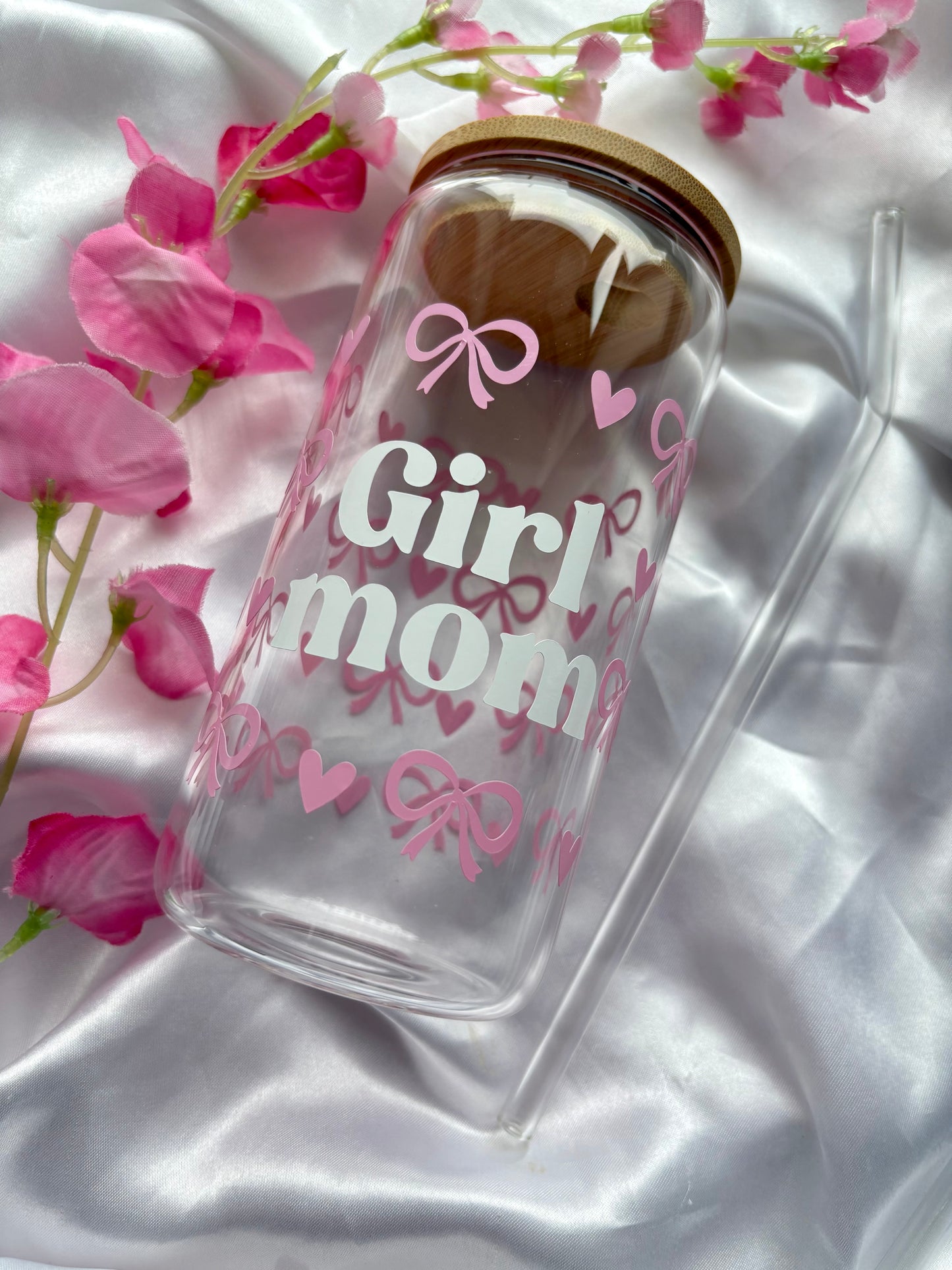 Boy / girl mom Libby glass cup