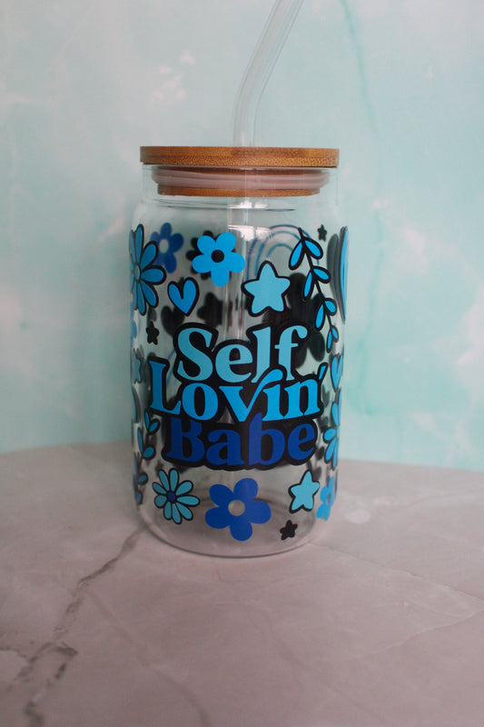 Self lovin babe libbey glass cup