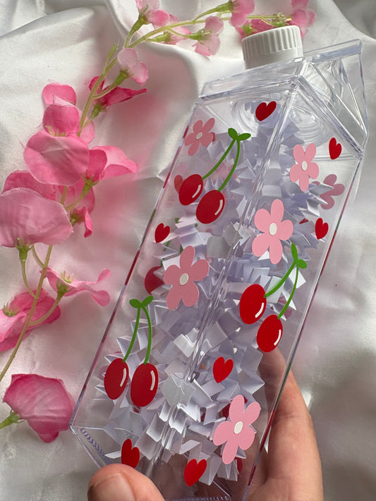 Cherry milk carton cup