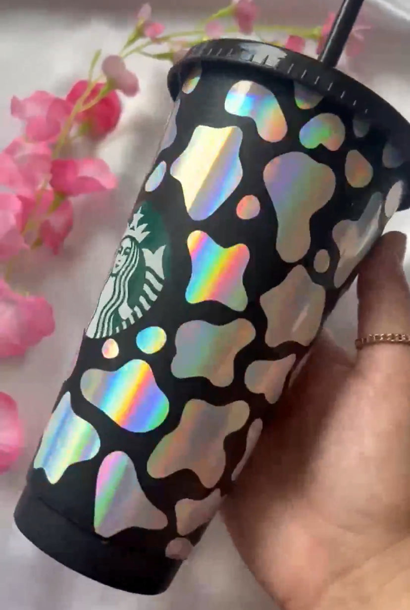 Holographic black logo cold cup RAFFLE