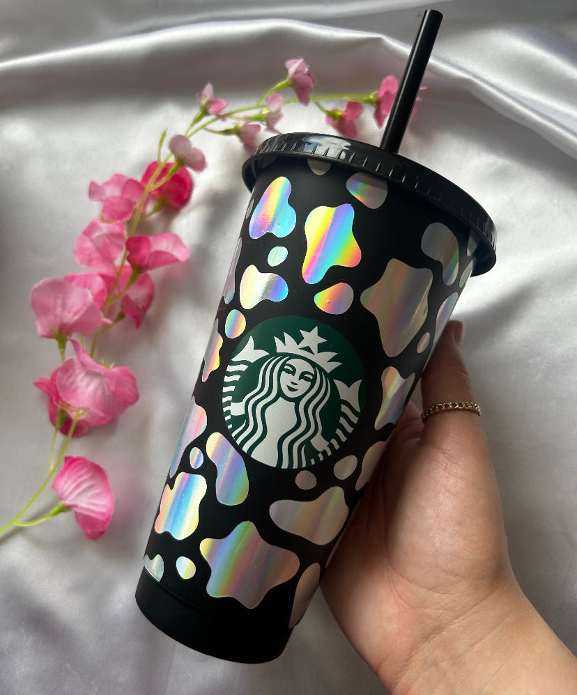 Holographic black logo cold cup RAFFLE