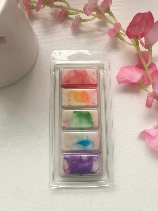 Rainbow drops wax melt